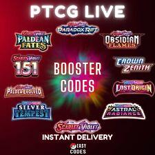 100 Codes Booster Pokemon TCG Live Pack Instant delivery
