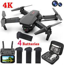 2022 New RC Drone With 4K HD Dual Camera WiFi FPV Foldable Quadcopter +4 Battery